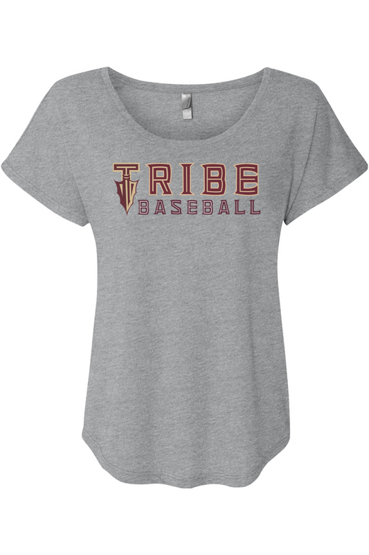 Tribe Baseball Women's Triblend Dolman Tee