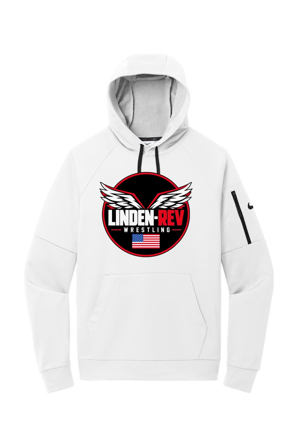 Linden Rev Wrestling DTF Nike Therma-FIT Pocket Pullover Fleece Hoodie