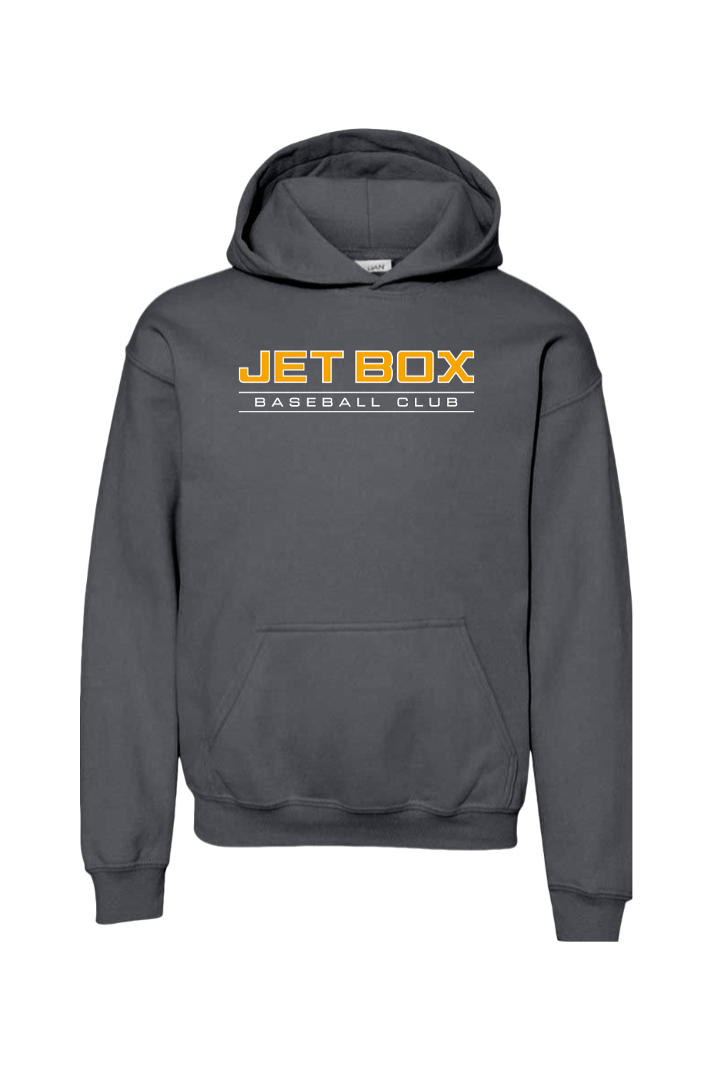 Jet Box Baseball DTF Youth Heavy Blend Hooded Sweatshirt