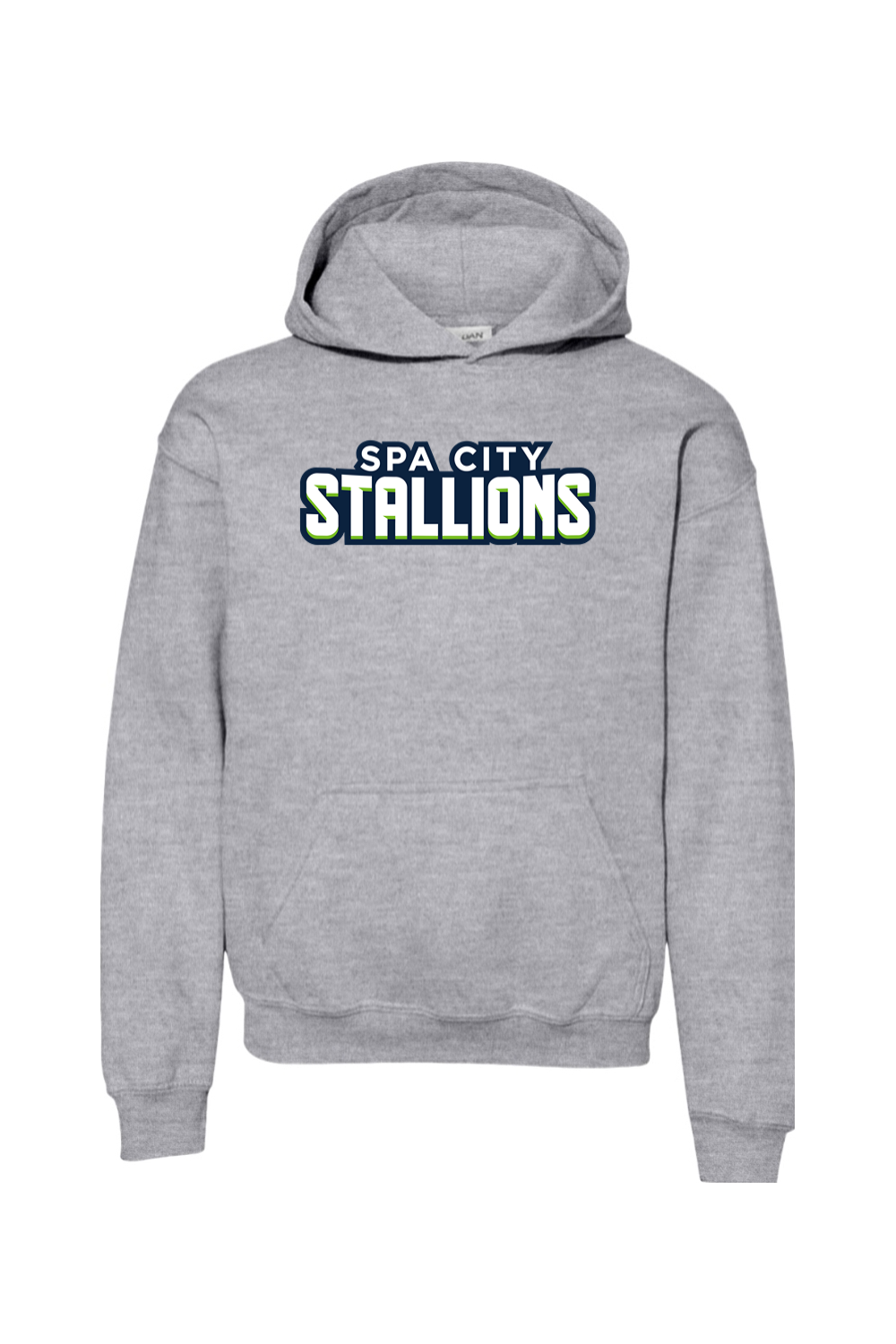 Spa City Stallions DTF Youth Heavy Blend Hooded Sweatshirt