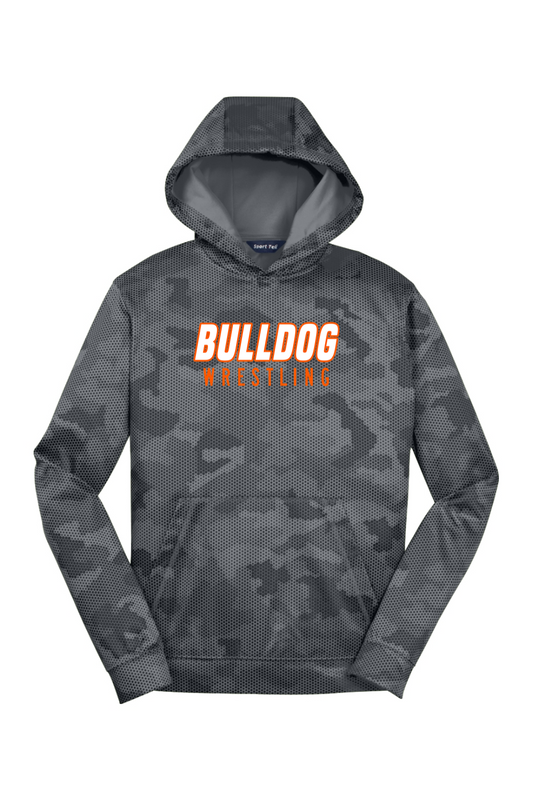 BC Boys Youth Wrestling DTF Youth CamoHex Fleece Hooded Pullover