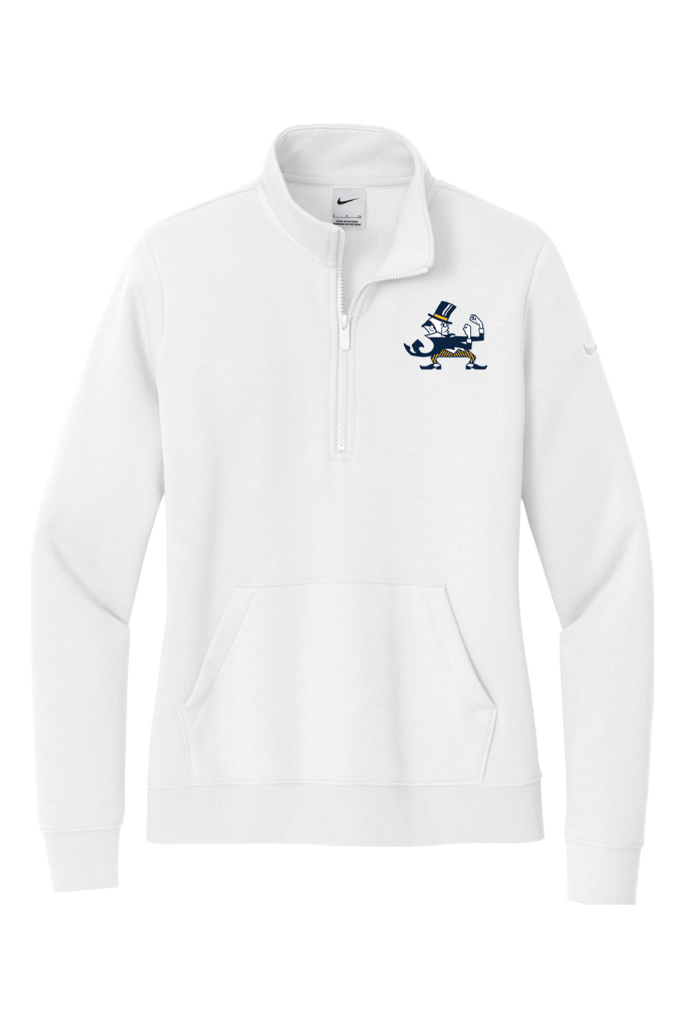 B-CC Wrestling DTF Nike Ladies Club Fleece Sleeve Swoosh 1/2-Zip