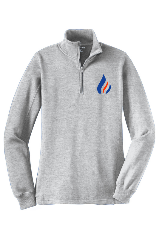 Flames MI Team DTF Ladies 1/4-Zip Sweatshirt