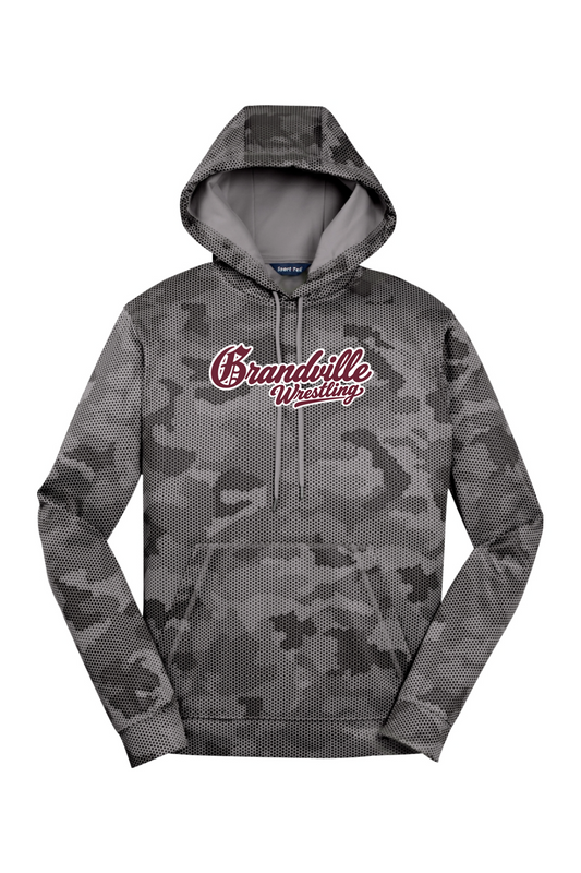 Grandville Wrestling DTF Sport-Wick CamoHex Fleece Hooded Pullover