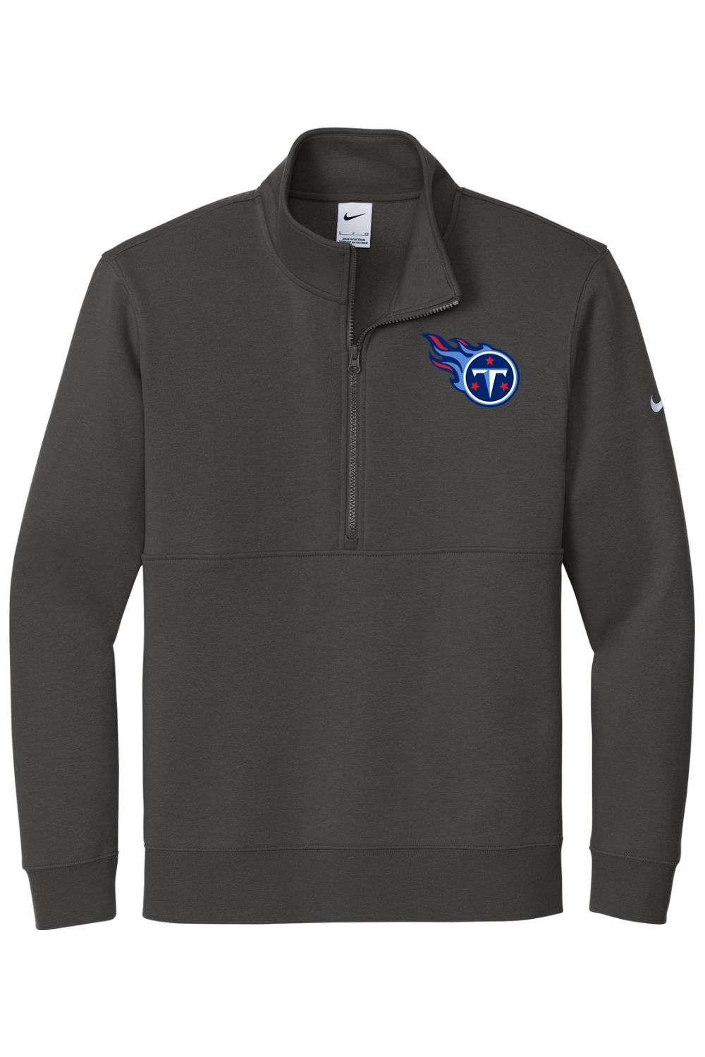 Weddington Titans Football DTF Nike Club Fleece Sleeve Swoosh 1/2-Zip