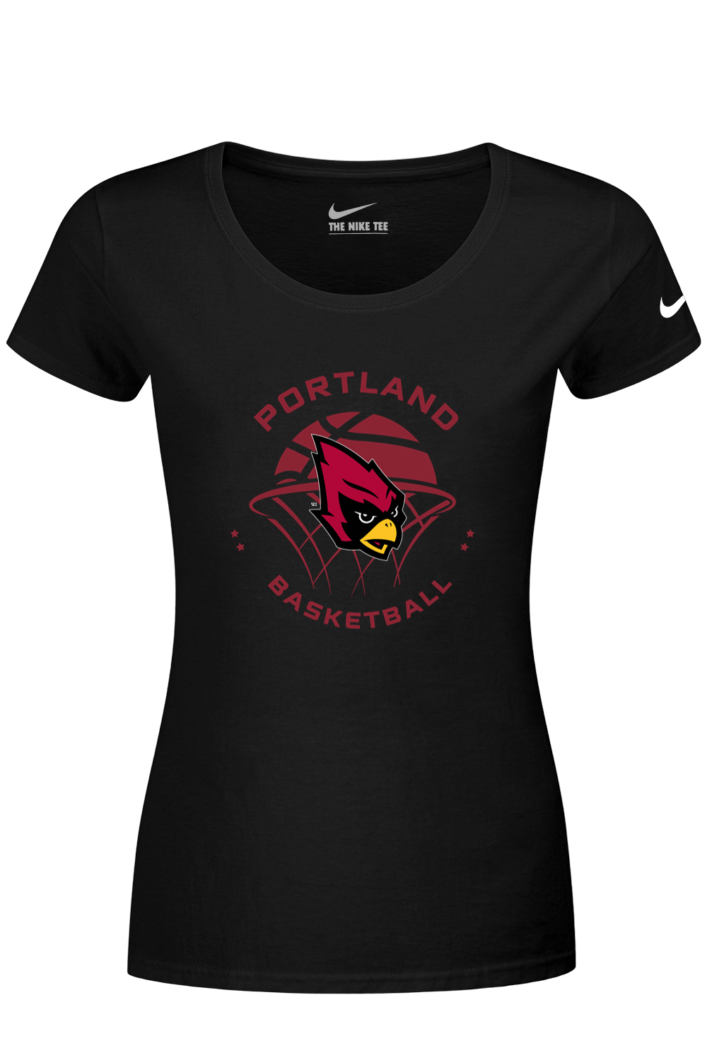 Portland Raider Basketball Nike Ladies Dri-FIT Cotton/Poly Scoop Neck Tee