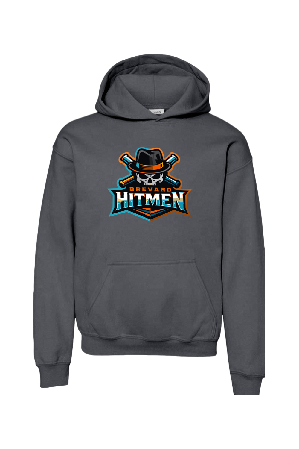 Brevard Hitmen DTF Youth Heavy Blend Hooded Sweatshirt
