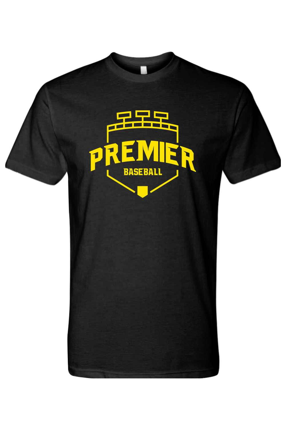 Premier Baseball OR CVC Crew Tee - Yellow Logo