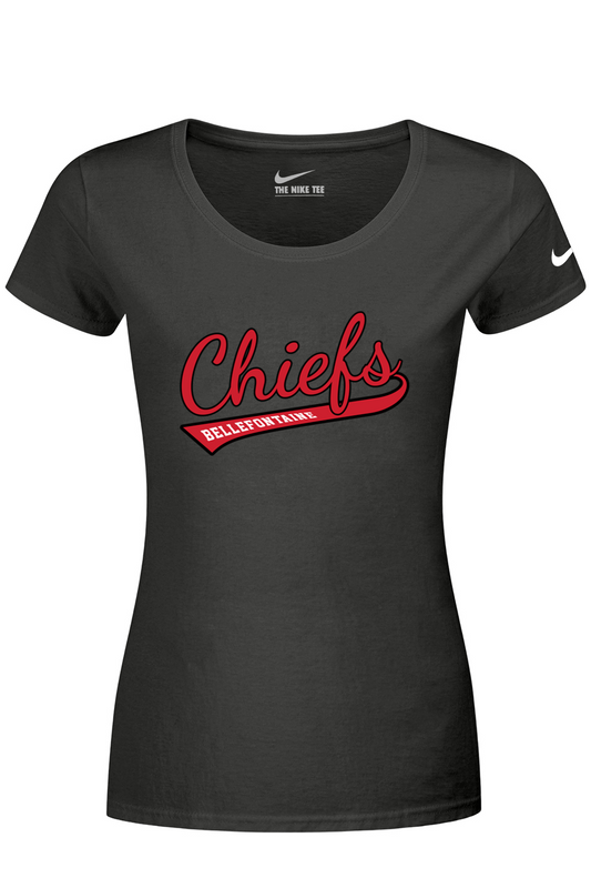 Bellefontaine Chiefs Nike Ladies Dri-FIT Cotton/Poly Scoop Neck Tee