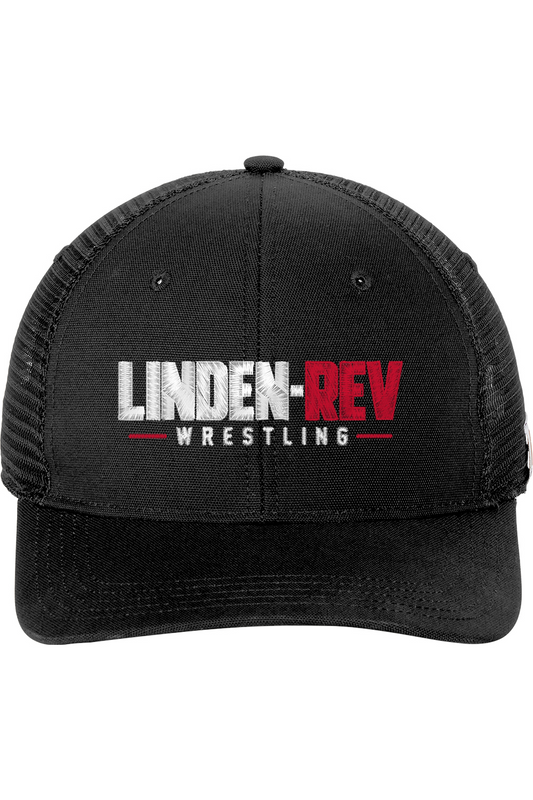 Linden Rev Wrestling Embroidered Carhartt Canvas Mesh Back Cap