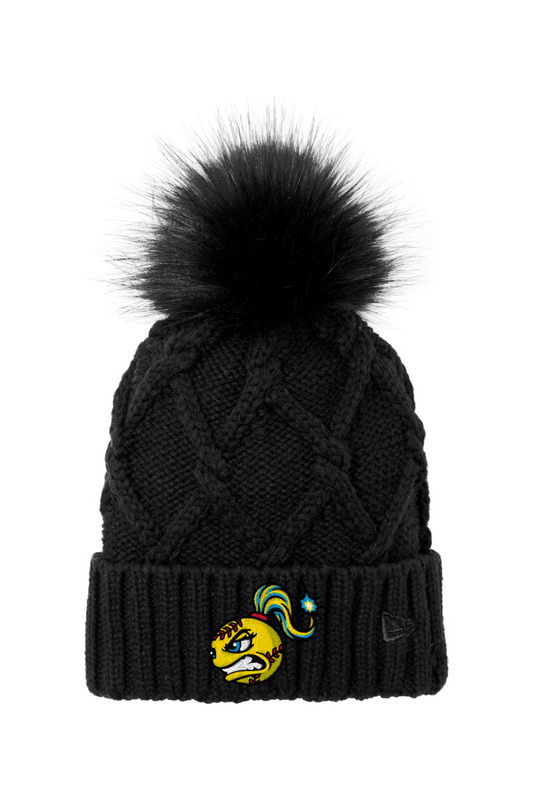 Springville Bombers Faux Fur Pom Beanie