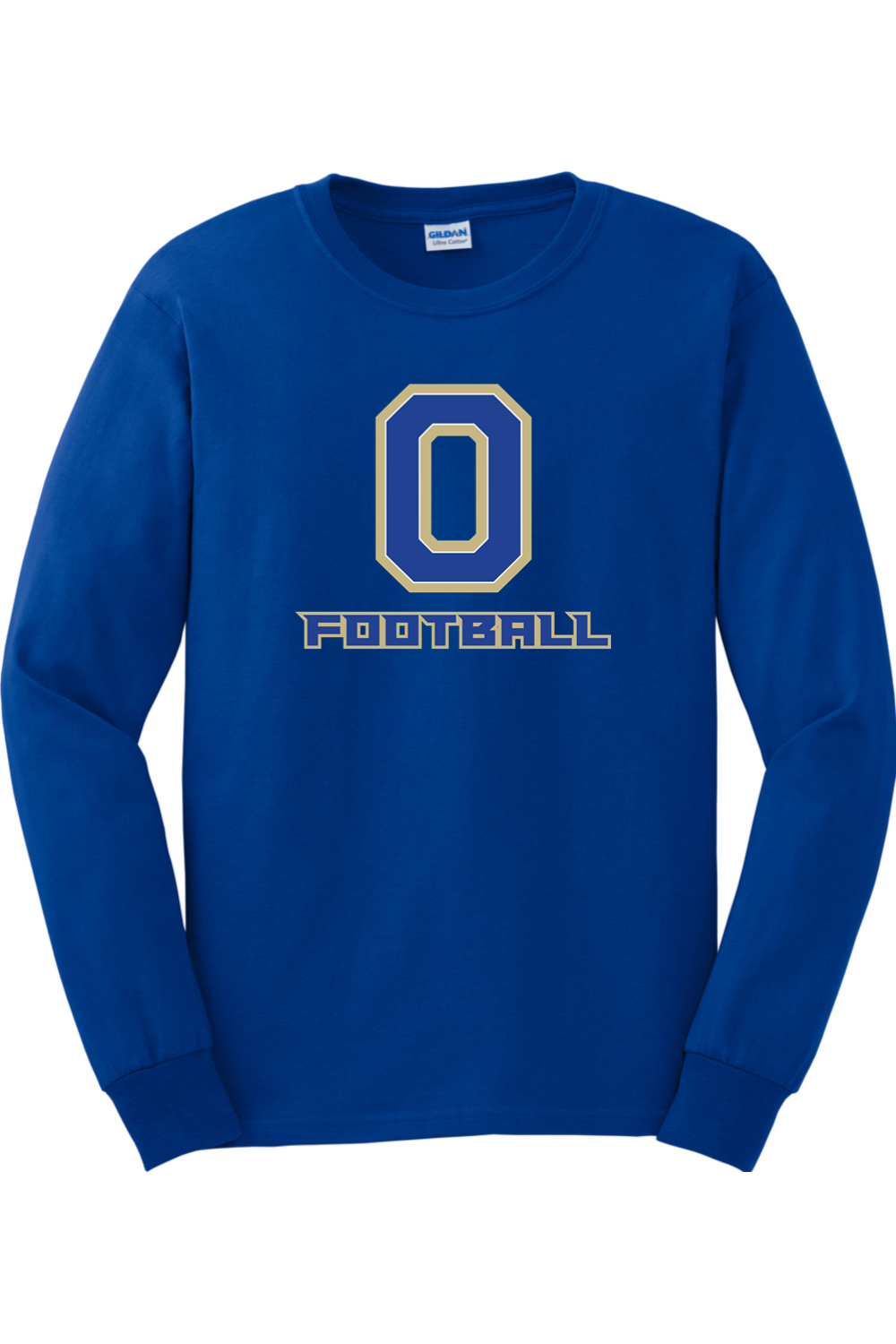 Onekama Portagers Football  Cotton Long Sleeve T-Shirt