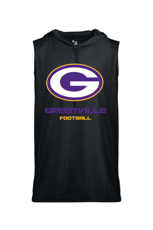 Greenville Football Sleeveless Youth Hood Tee