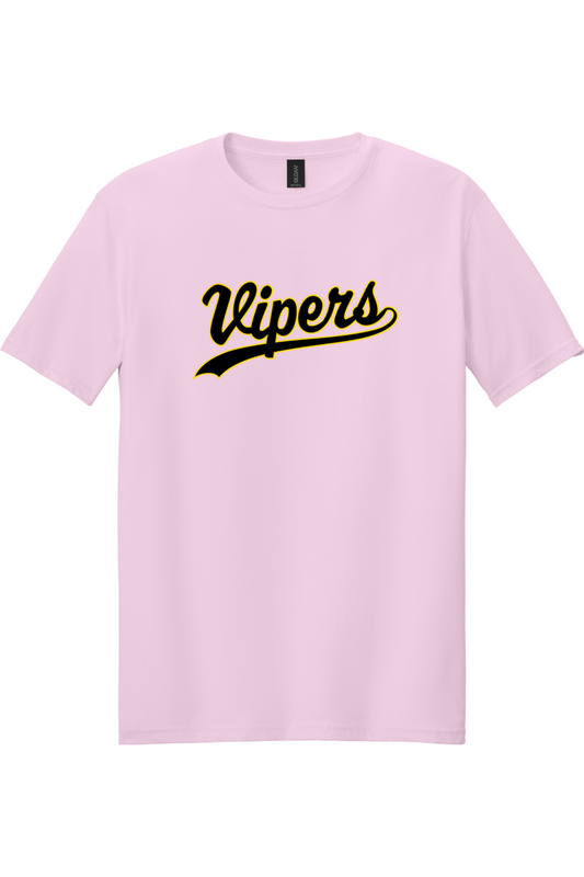 Scottsdale Vipers Baseball Breast Cancer Awareness Softstyle T-Shirt