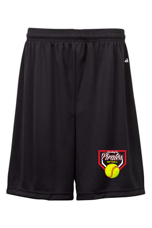 Cardington Pirates Softball DTF 6 Inch Youth Short