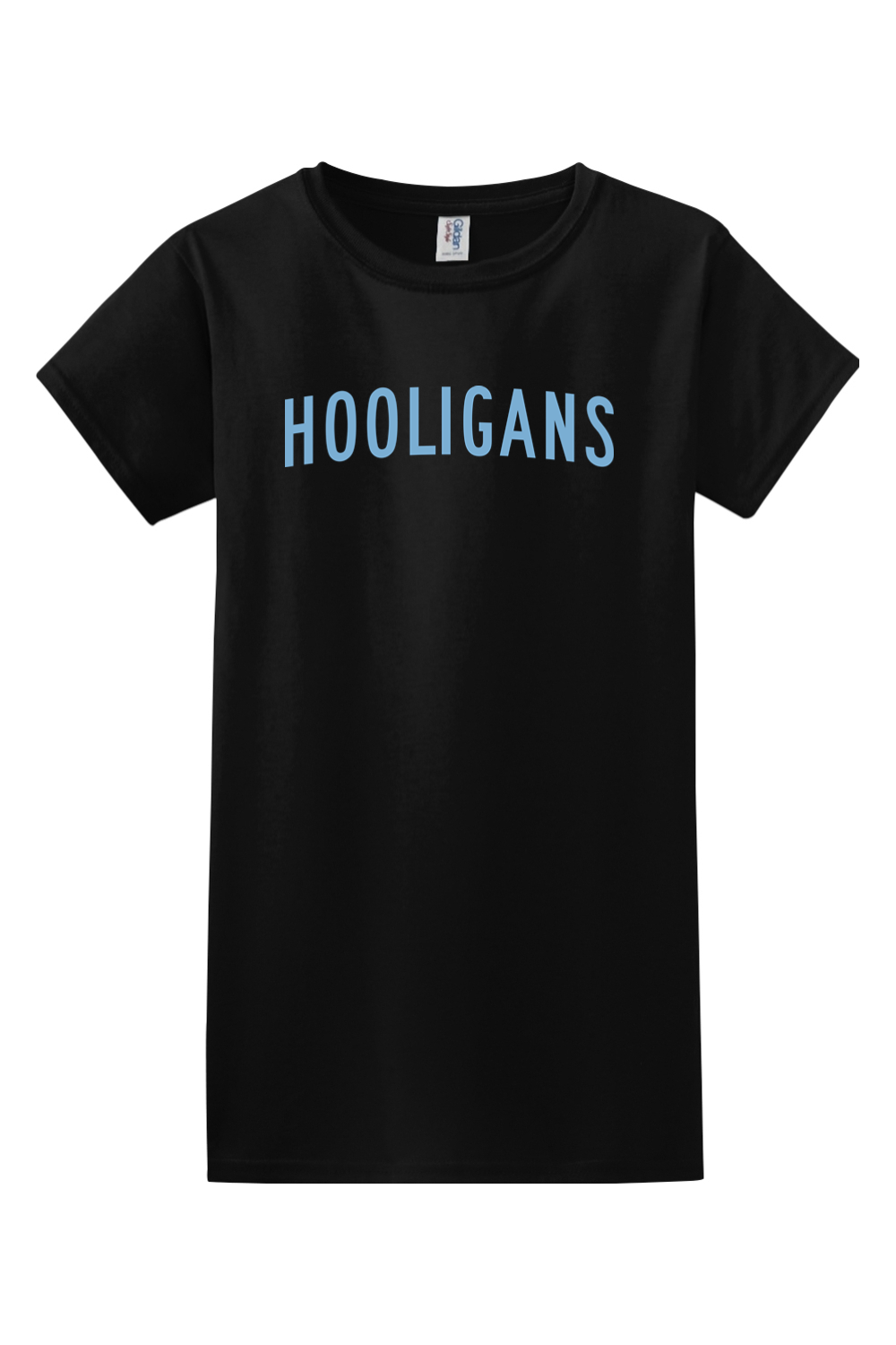 Hooligans Baseball Softstyle Ladies' T-Shirt Shoulder Logo