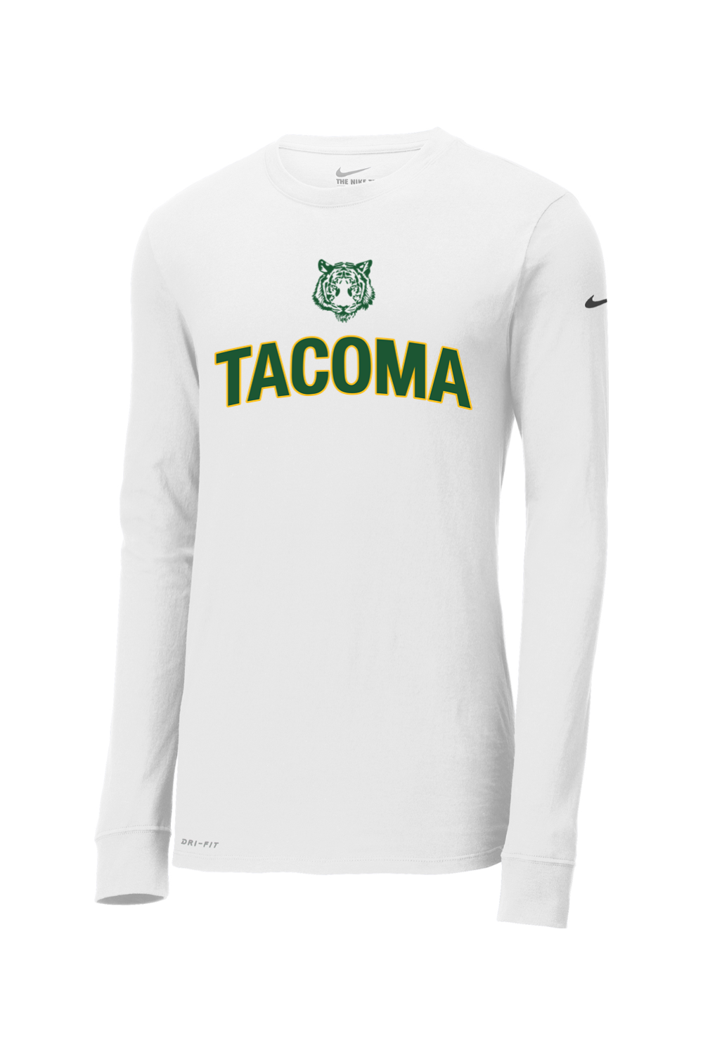 Tacoma Tigers Basketball DTF Nike Dri-FIT Cotton/Poly Long Sleeve Tee