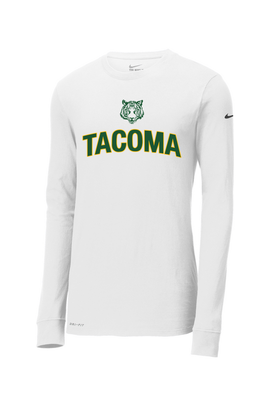 Tacoma Tigers Basketball DTF Nike Dri-FIT Cotton/Poly Long Sleeve Tee