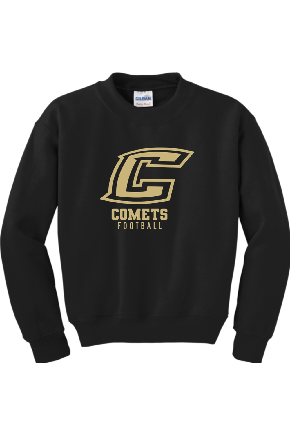 Comets Football DTF Youth Heavy Blend Crewneck Sweatshirt