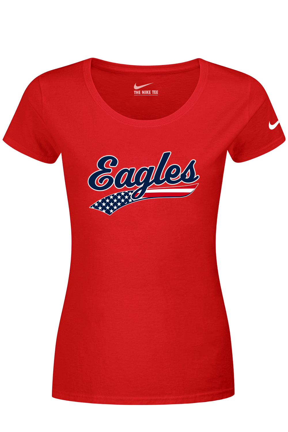 Watervliet Eagles Baseball DTF Nike Ladies Dri-FIT Cotton/Poly Scoop Neck Tee
