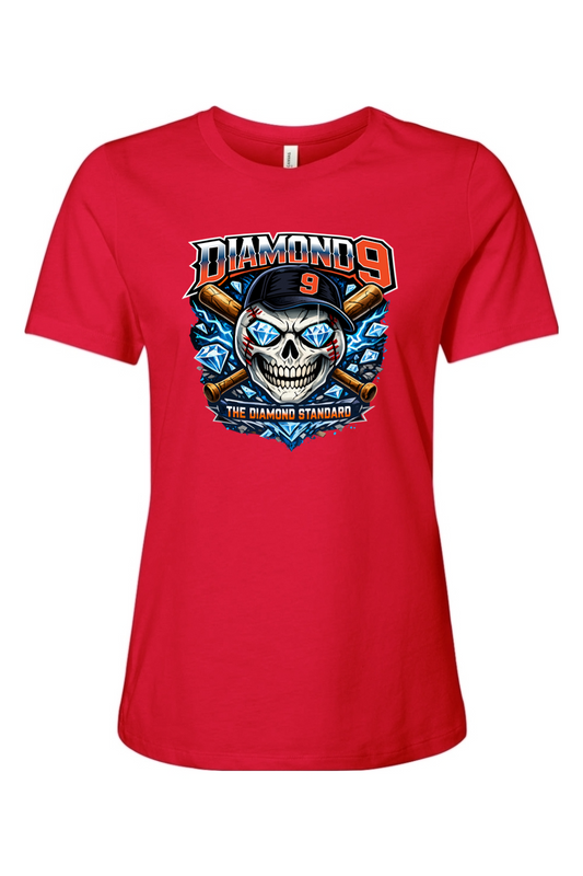 Diamond 9 DTF Women’s Relaxed Jersey Short Sleeve Tee