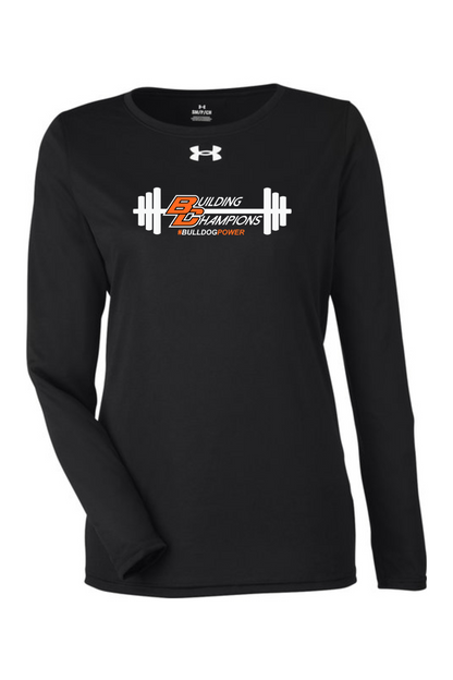 Bulldog Power DTF Under Armour Ladies' Team Tech Long-Sleeve T-Shirt