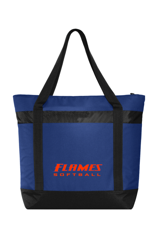 Flames MI Softball DTF Port Authority Large Tote Cooler