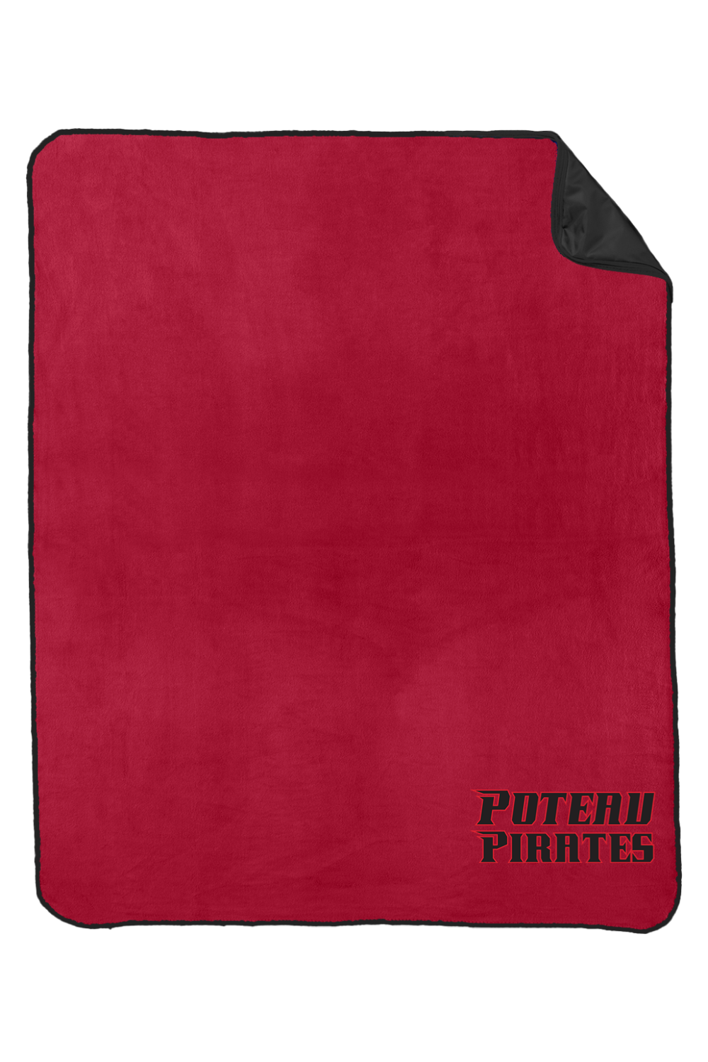 Poteau Pirates Fleece & Poly Travel Blanket