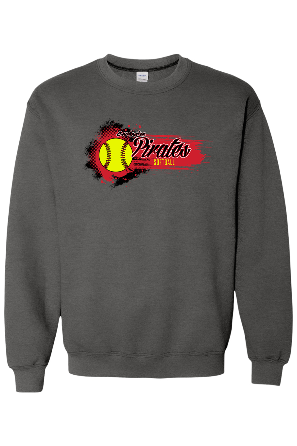 Cardington Pirates Softball DTF Heavy Blend Crewneck Sweatshirt