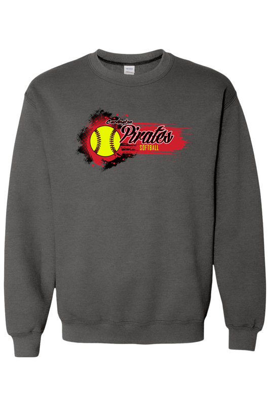 Cardington Pirates Softball DTF Heavy Blend Crewneck Sweatshirt