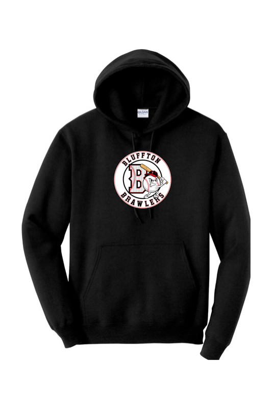 Brawlers Baseball Heavy Blend Hooded Sweatshirt With Name and Number