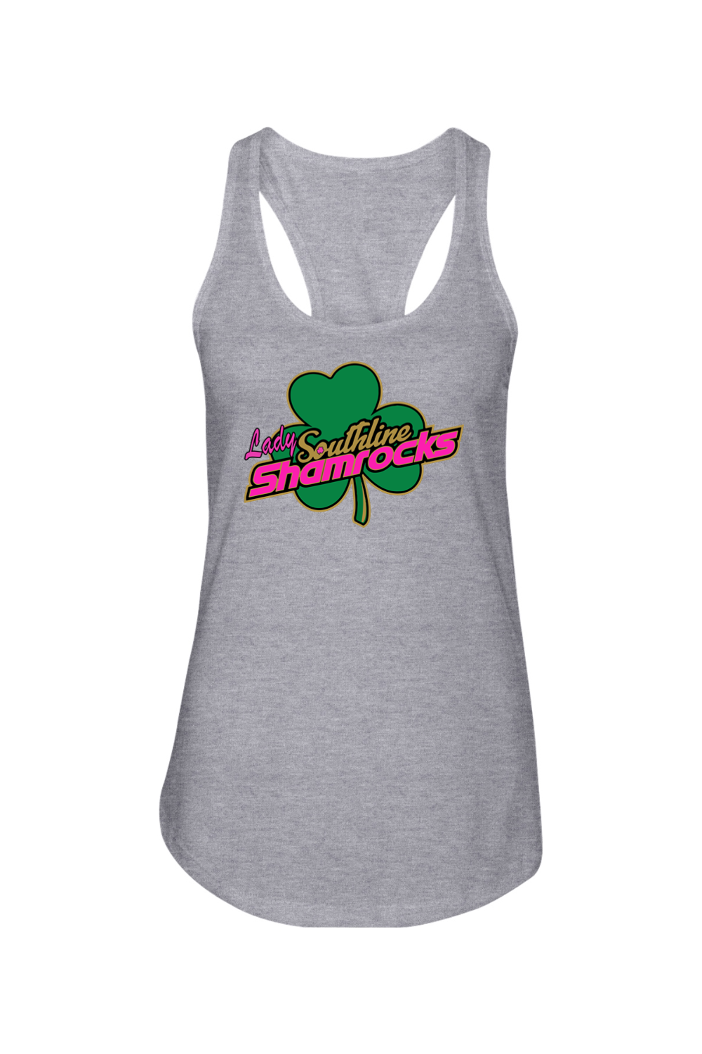 Shamrocks Softball Ladies Racerback Tank