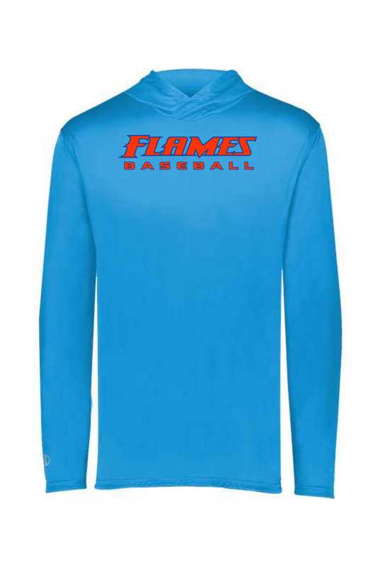 Flames MI Baseball DTF Momentum Hooded Long Sleeve T-Shirt