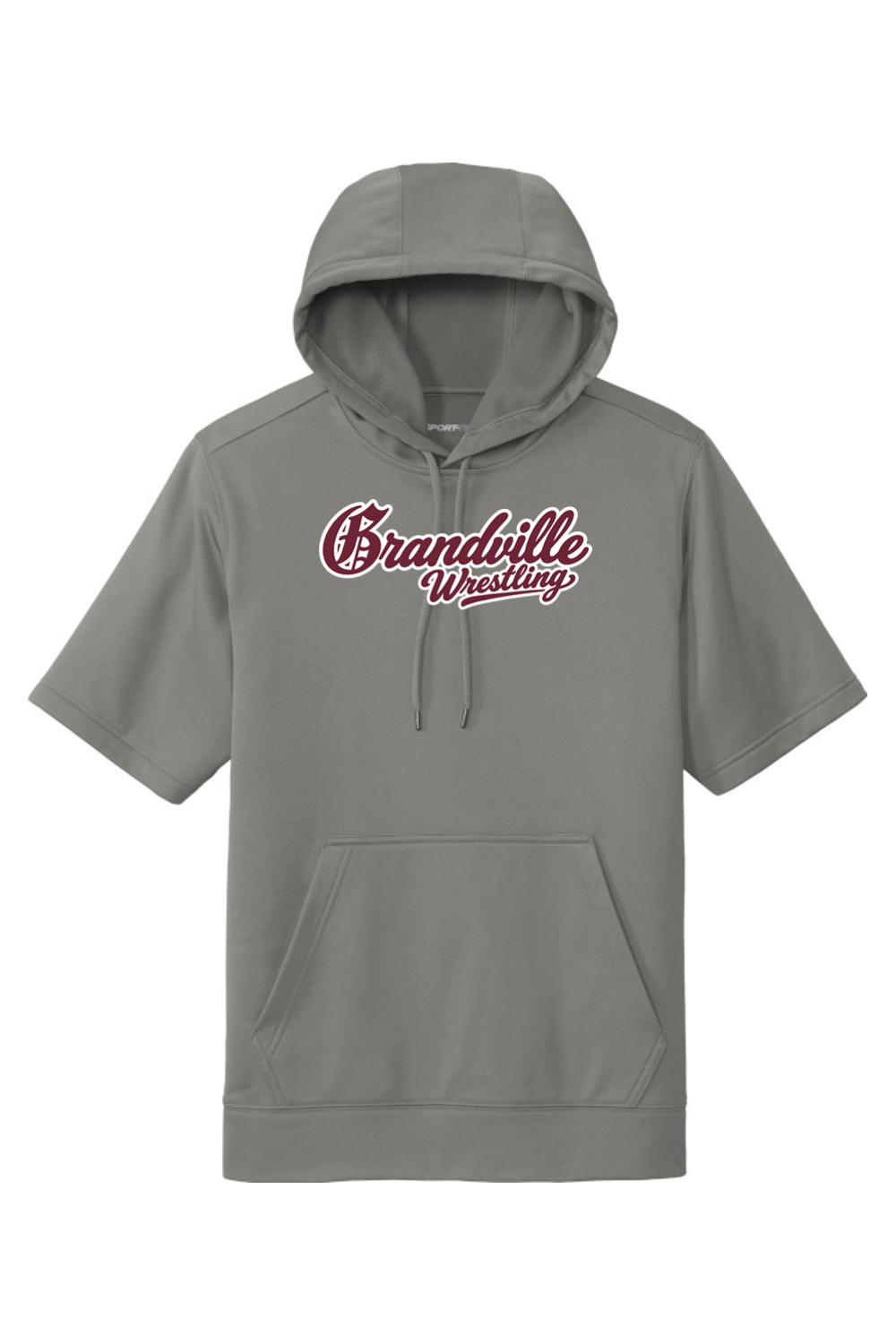 Grandville Wrestling DTF Sport-Wick Fleece Short Sleeve Hooded Pullover
