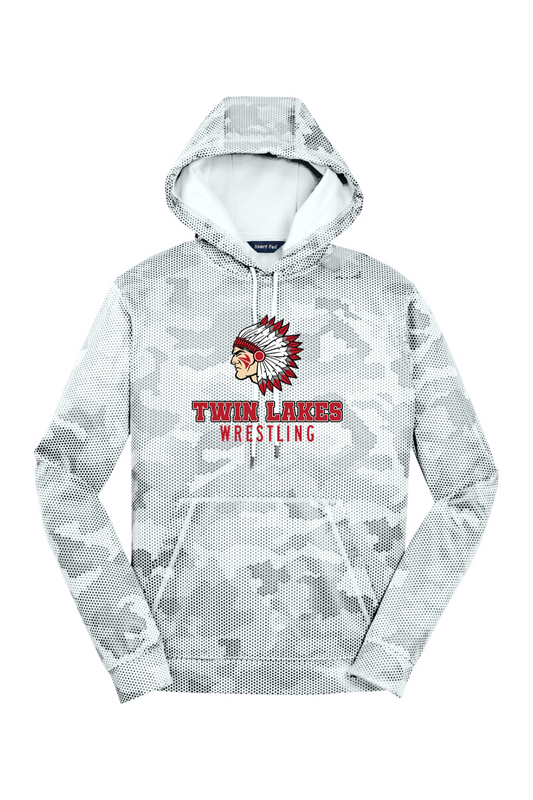 Twin Lakes Wrestling DTF CamoHex Fleece Hooded Pullover
