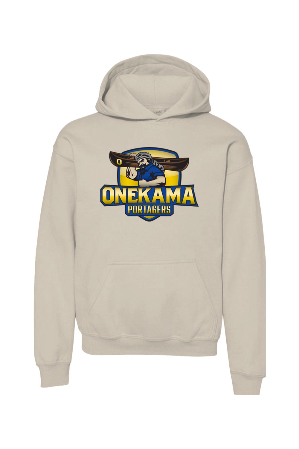 Onekama Portagers Football Youth Heavy Blend Hooded Sweatshirt