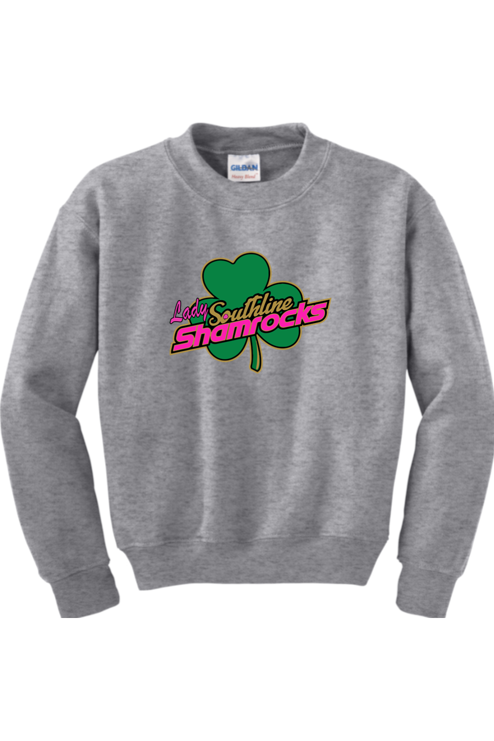 Shamrocks Softball Youth Heavy Blend Crewneck Sweatshirt
