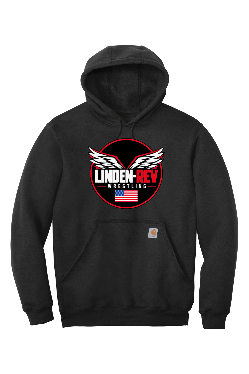 Linden Rev Wrestling DTF Carhartt Midweight Hooded Sweatshirt