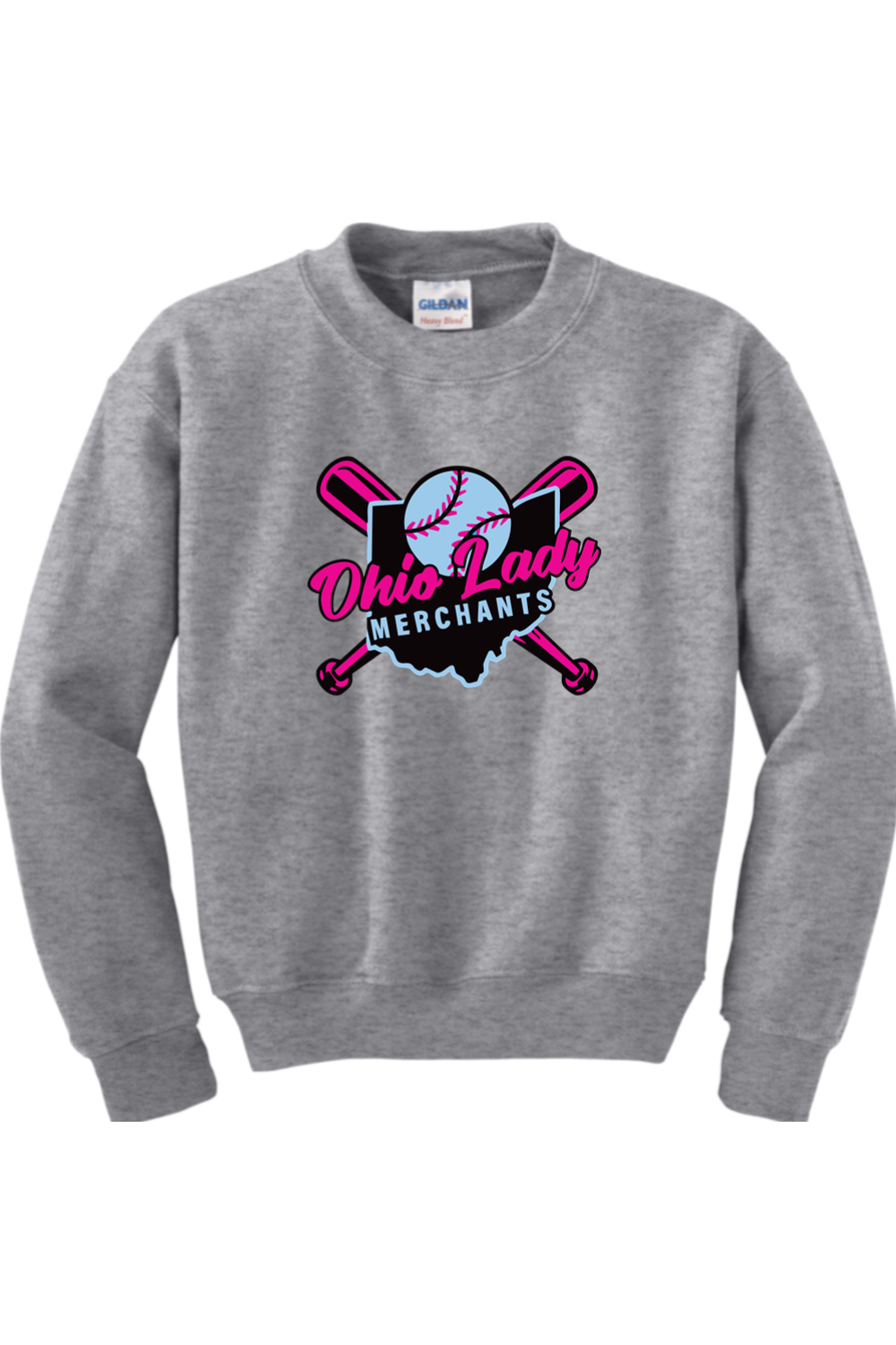 Ohio Lady Merchants Youth Heavy Blend Crewneck Sweatshirt