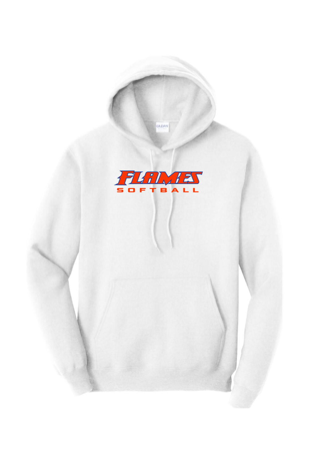 Flames MI Softball DTF Heavy Blend Hooded Sweatshirt