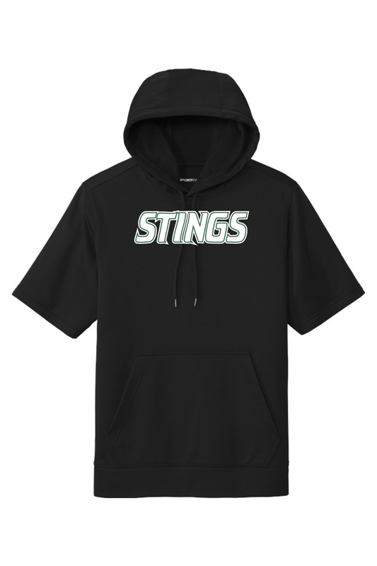 Williamston Stings Fleece Short Sleeve Hooded Pullover