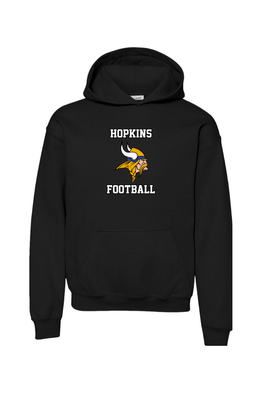 Hopkins Football DTF Youth Heavy Blend Hooded Sweatshirt