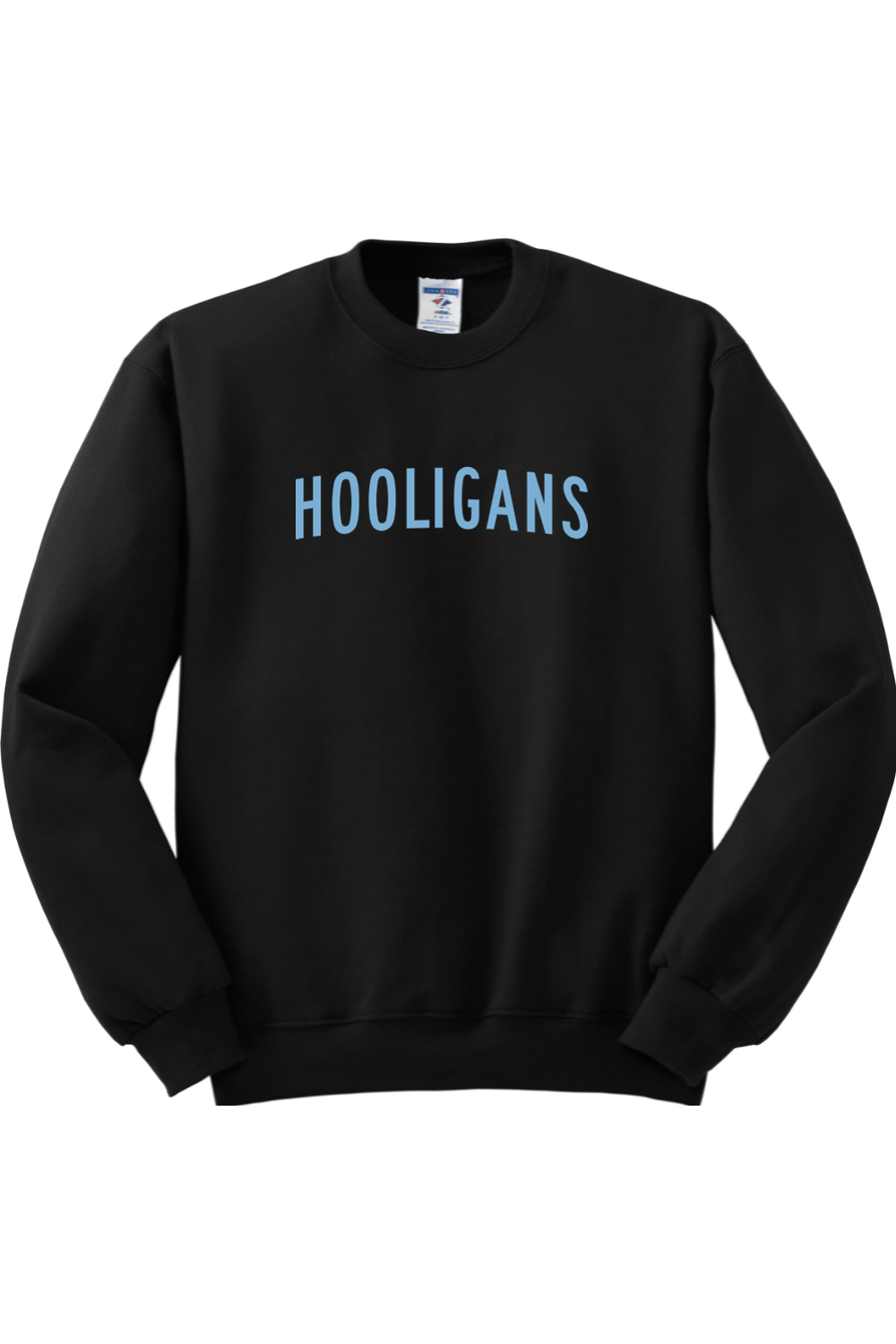 Hooligans Baseball NuBlend Crewneck Sweatshirt Shoulder Logo
