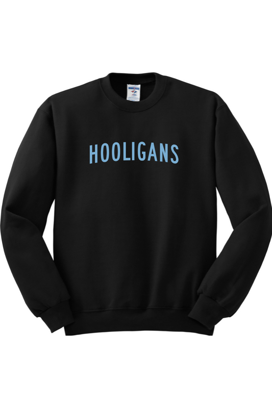 Hooligans Baseball NuBlend Crewneck Sweatshirt Shoulder Logo