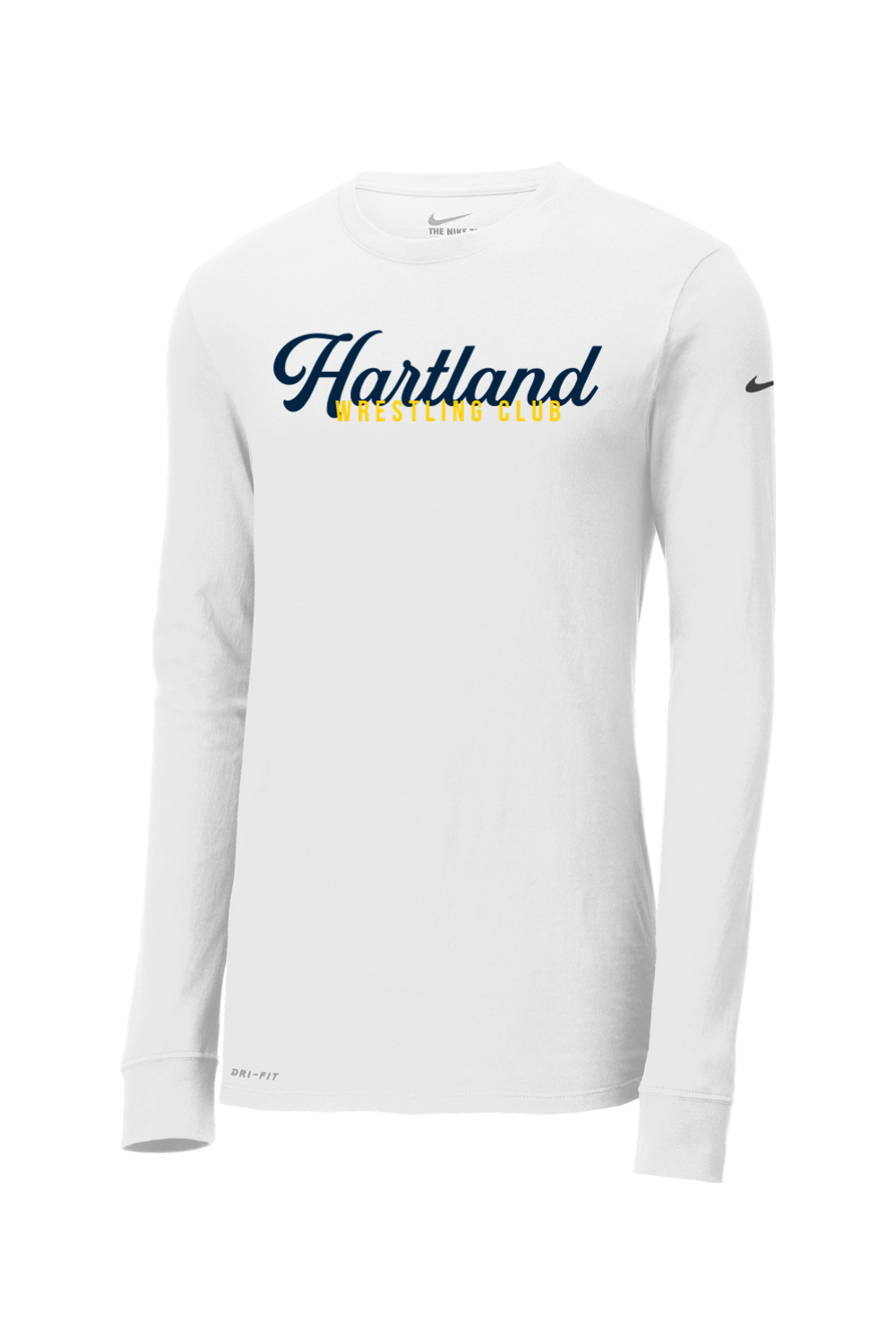 Hartland Wrestling Club DTF Nike Dri-FIT Cotton/Poly Long Sleeve Tee
