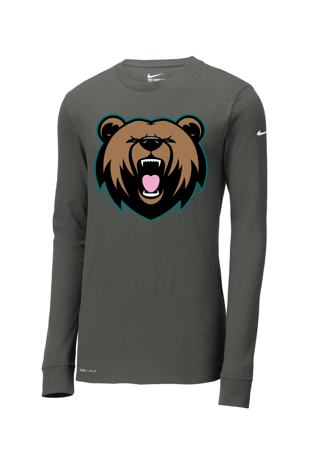 Grizzly's Baseball Dri-FIT Cotton/Poly Long Sleeve Tee