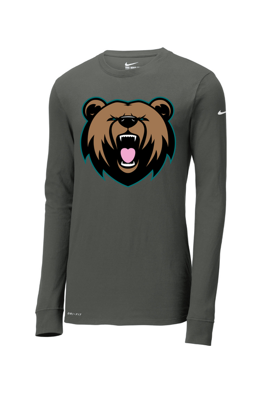 Grizzly's Baseball Dri-FIT Cotton/Poly Long Sleeve Tee