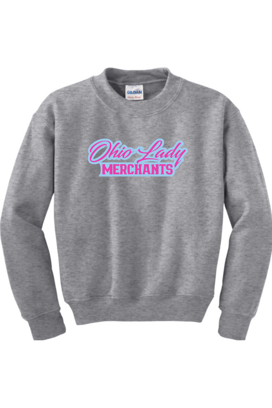 Ohio Lady Merchants Youth Heavy Blend Crewneck Sweatshirt