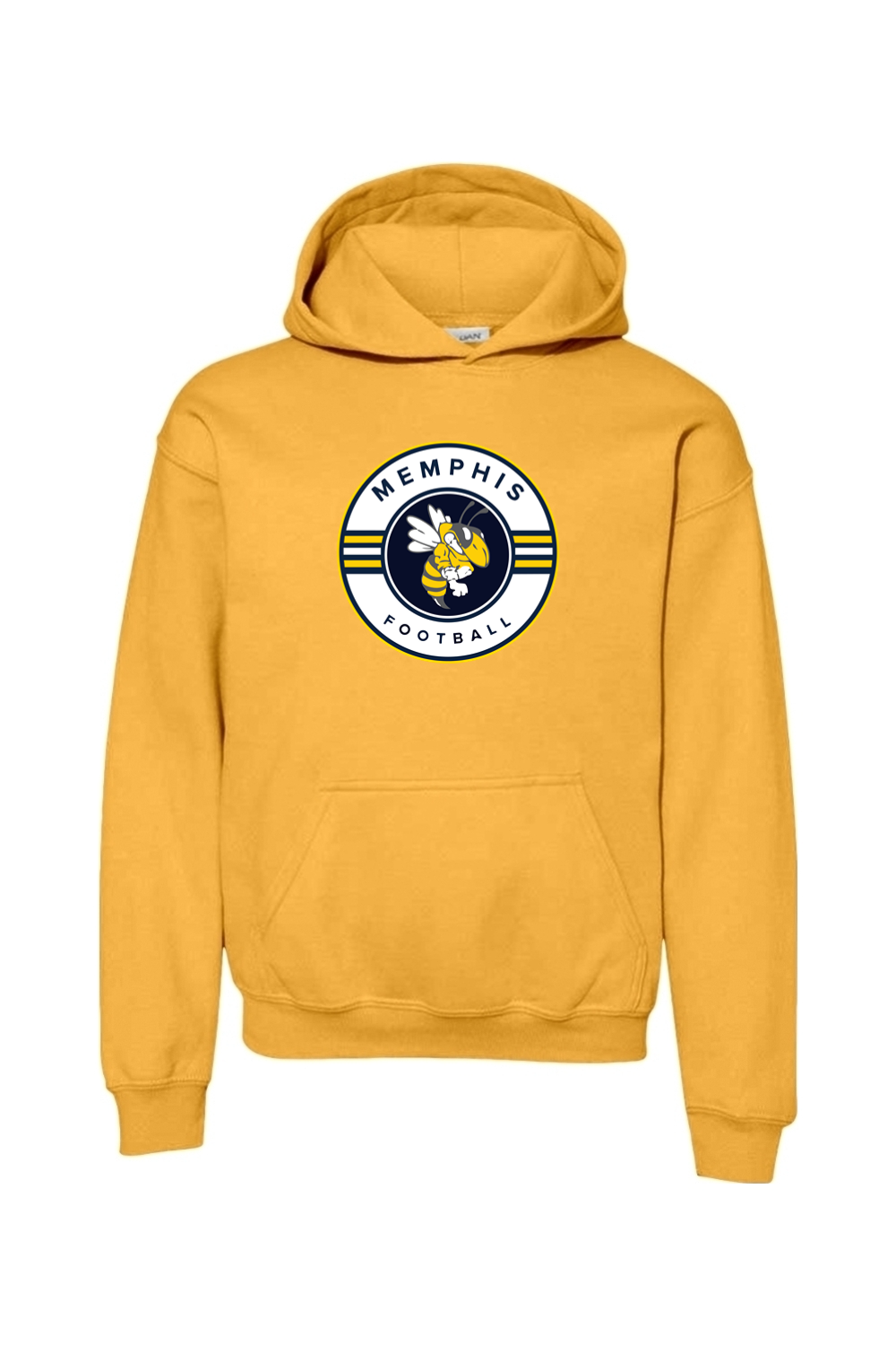 Memphis Football DTF Youth Heavy Blend Hooded Sweatshirt