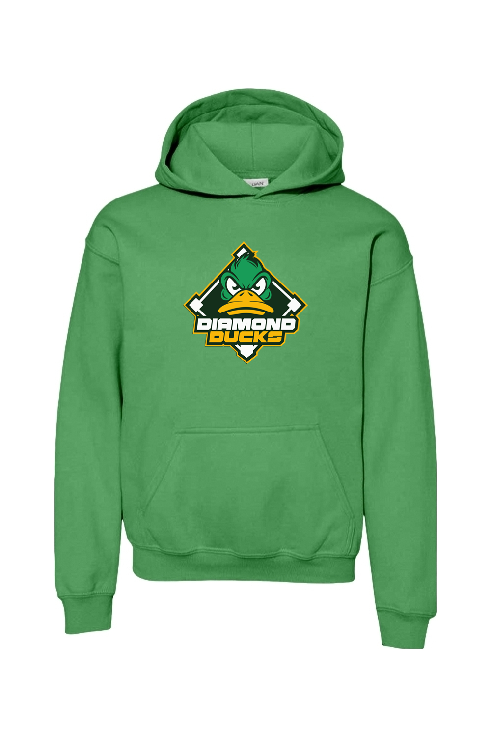 Diamond Ducks Baseball Youth Heavy Blend Hooded Sweatshirt